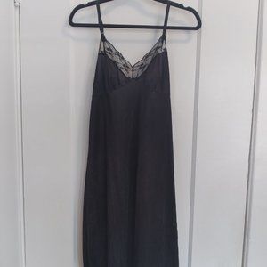 Black slip dress